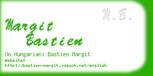 margit bastien business card